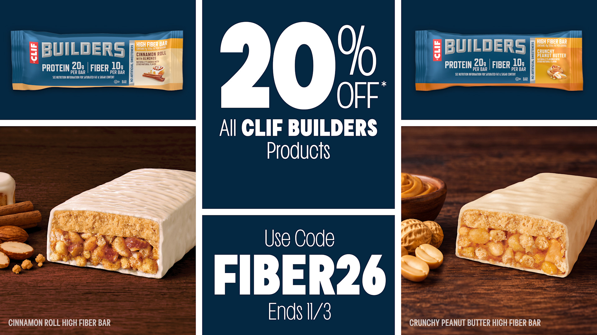 20% Off BUILDERS High Fiber