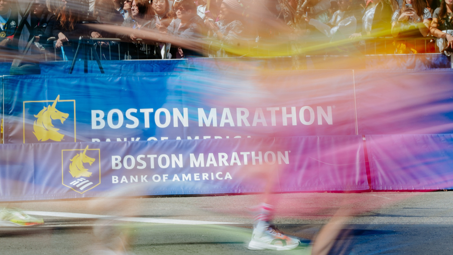 Blurry Runners at the Boston Marathon Header