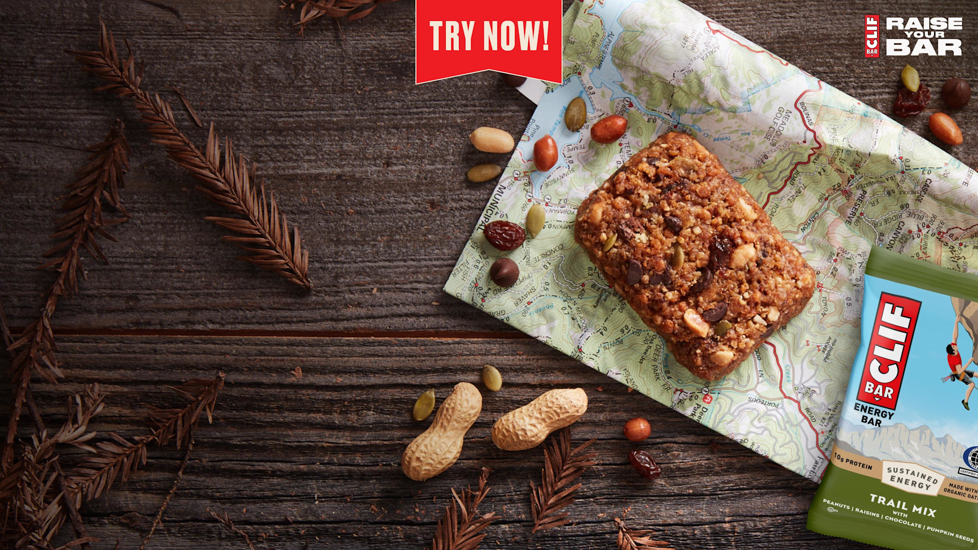 Hit the Trail with CLIF BAR Trail Mix Flavor. Click to shop.