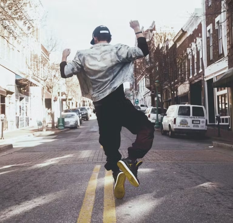 Man in street