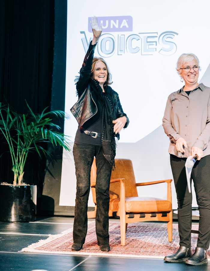 Gloria Steinem and Kit Crawford