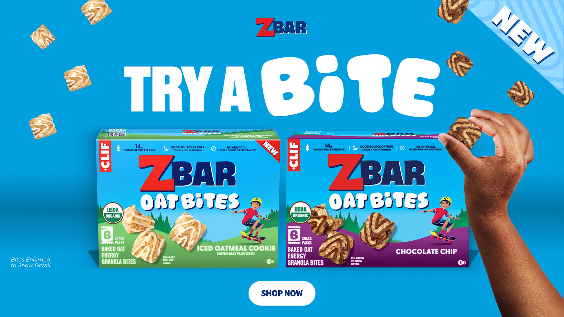 ZBAR/Try New Zbar Oat Bites/Full Bleed Marquee