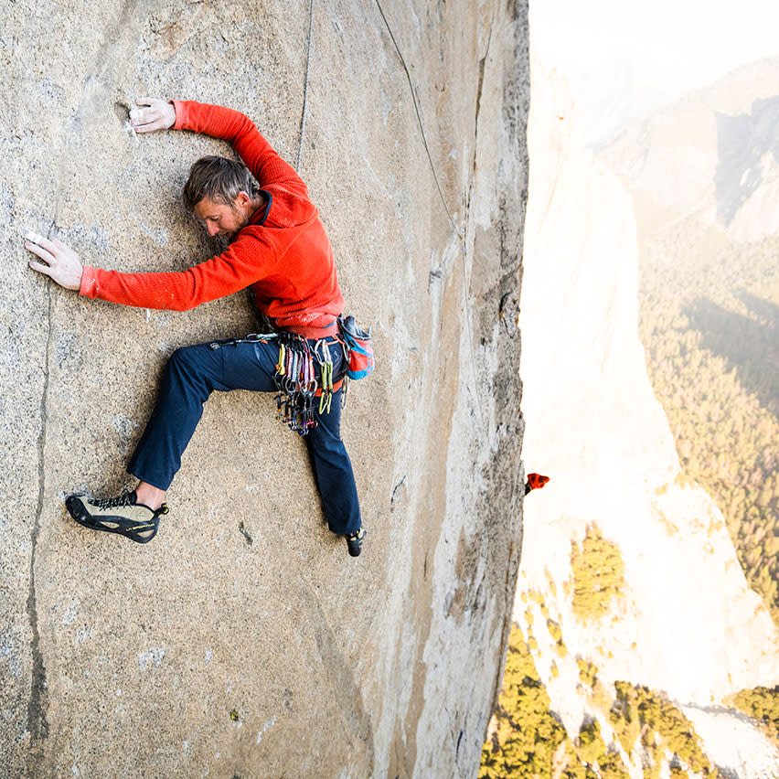 Visual Tommy Caldwell climbing