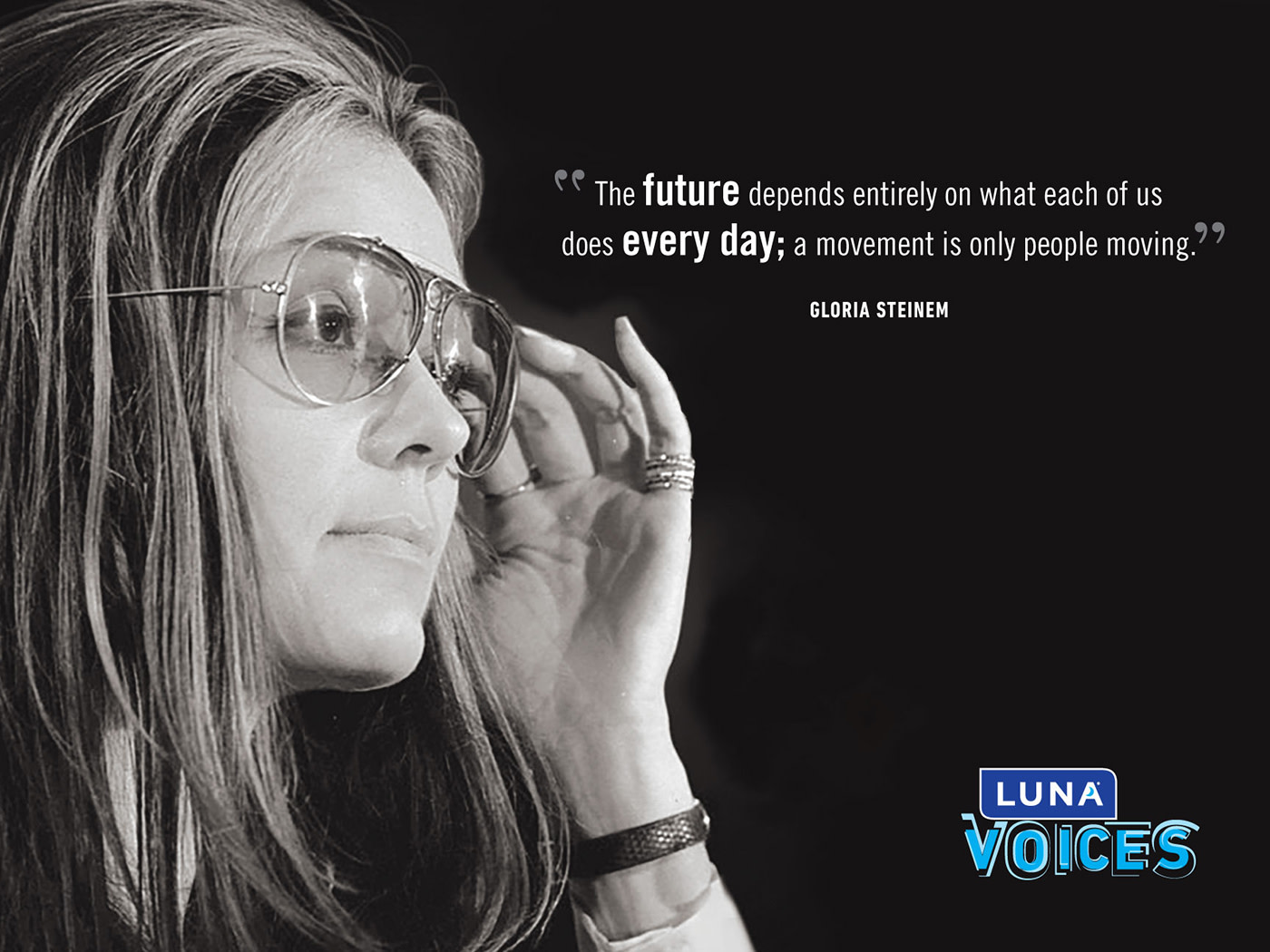 Visual Gloria Steinem quote