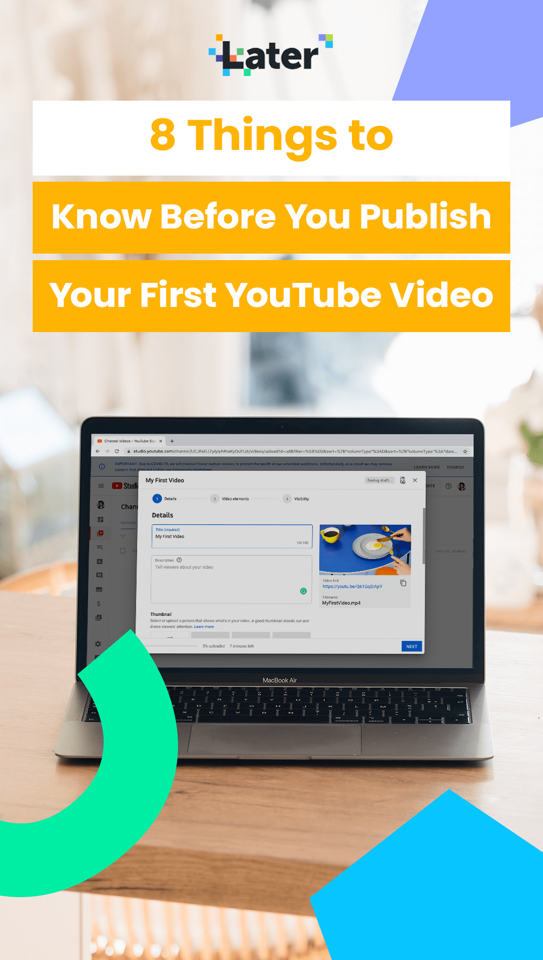 8 Things to know before you publish your first YouTube video
