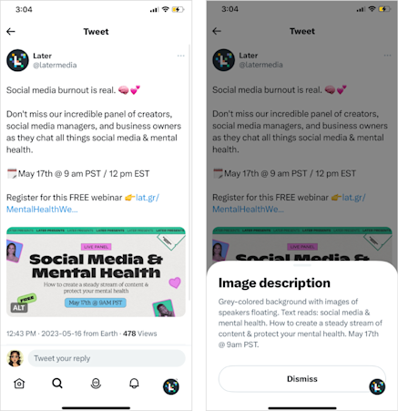Facebook Alt Text Examples Social Media Accessibility : Top Alt Text for Social Media Tips