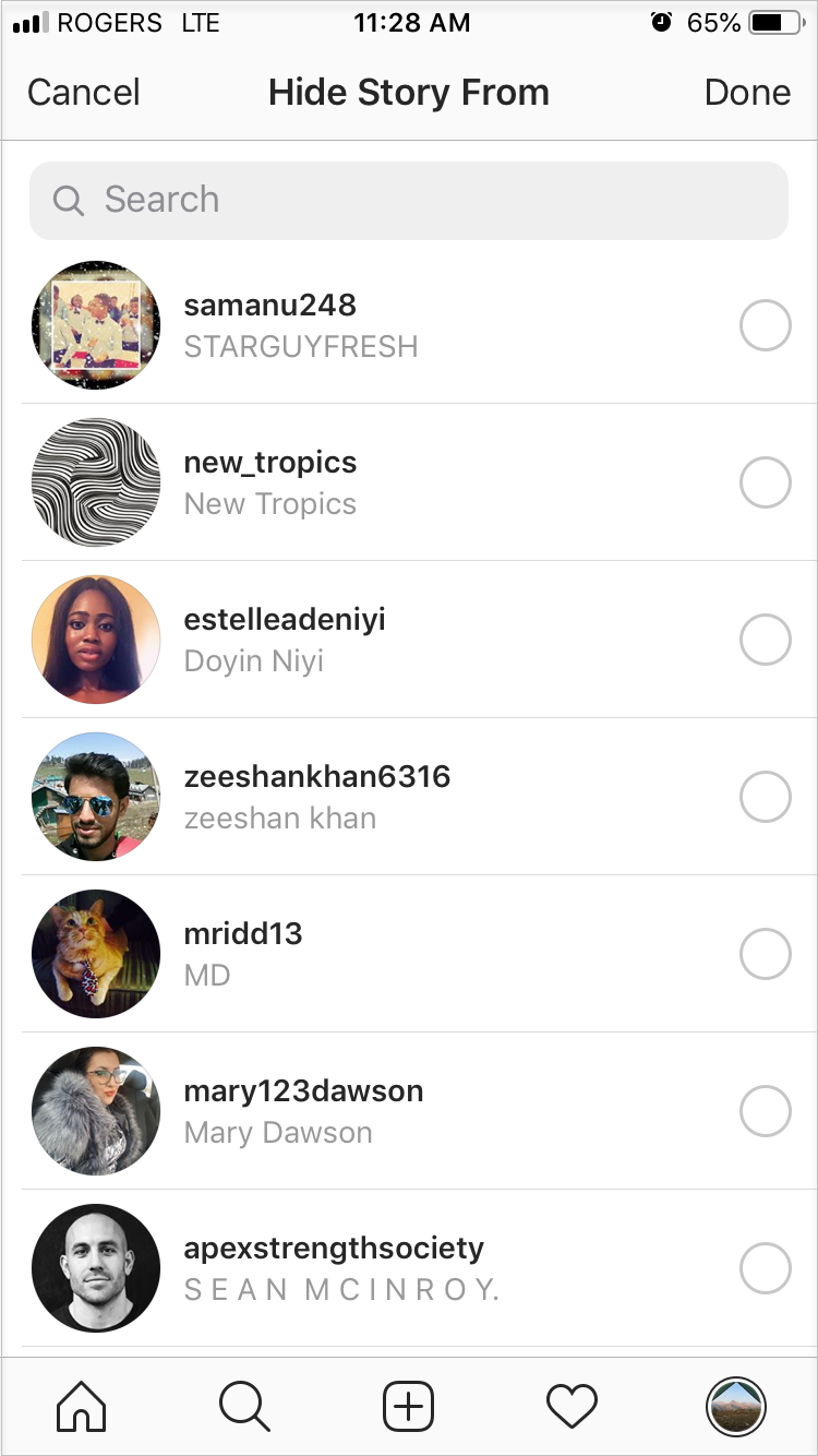 Hide Instagram Stories From Other People