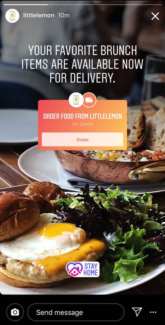 How to Use Instagram's New Food Delivery & Gift Card Stickers - Later Blog