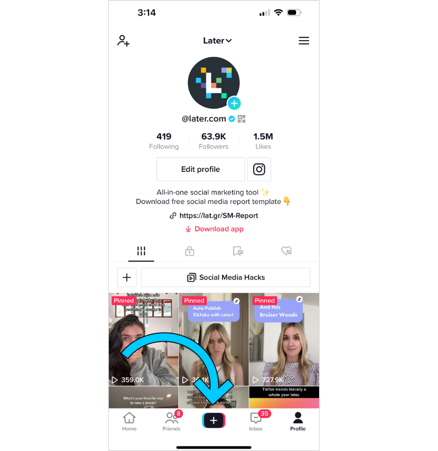 A step-by-step guide on how to go live on TikTok - camera