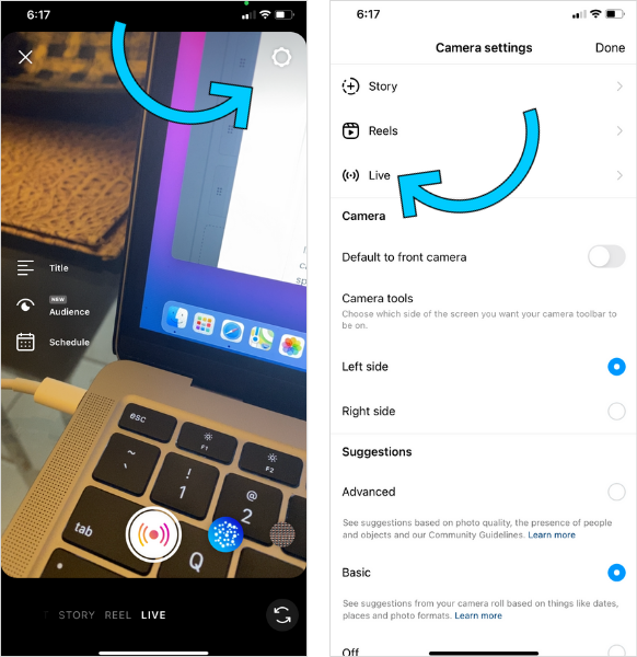 Adjust Your Instagram Live Settings