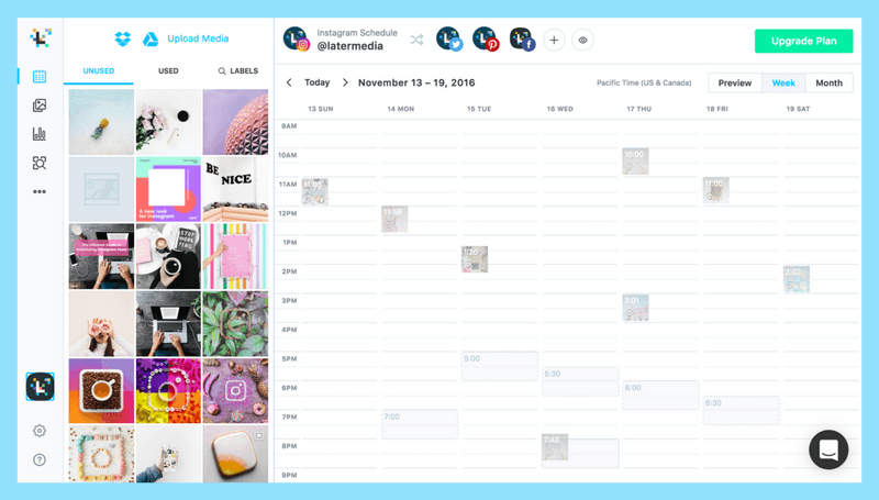 The best way to generate a ton of engagement is to schedule your Instagram posts for when your audience is most active on Instagram.