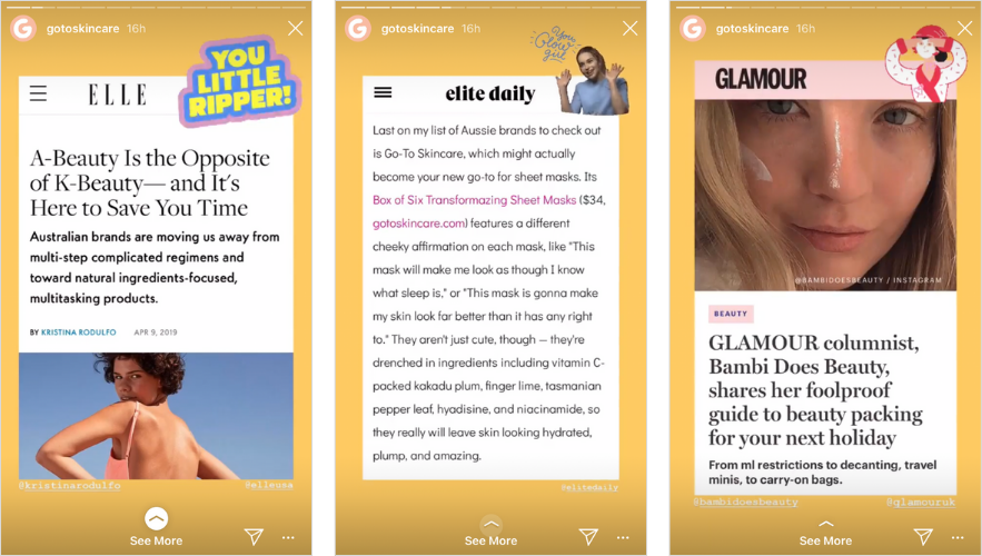 Repost Press Coverage to Instagram Stories