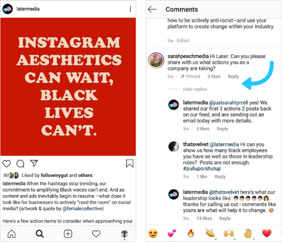 4 Ways Brands Can Use Instagram’s Pinned Comments - Later Blog