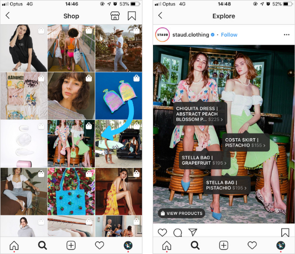 Instagram provides a seamless shopping experience for everyone to browse and shop products that interest them, without ever leaving the app.
