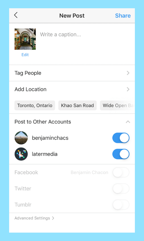 You’ll be able to toggle multiple profiles on.