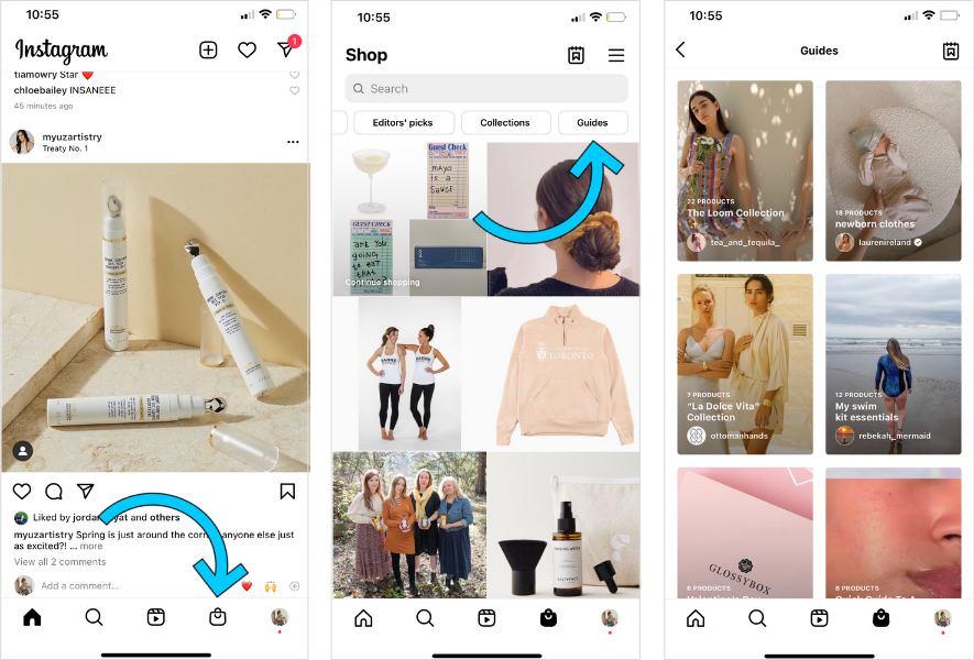 searching for instagram guides