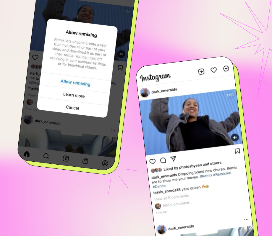 Instagram Rolls Out Remix Characteristic to All Movies