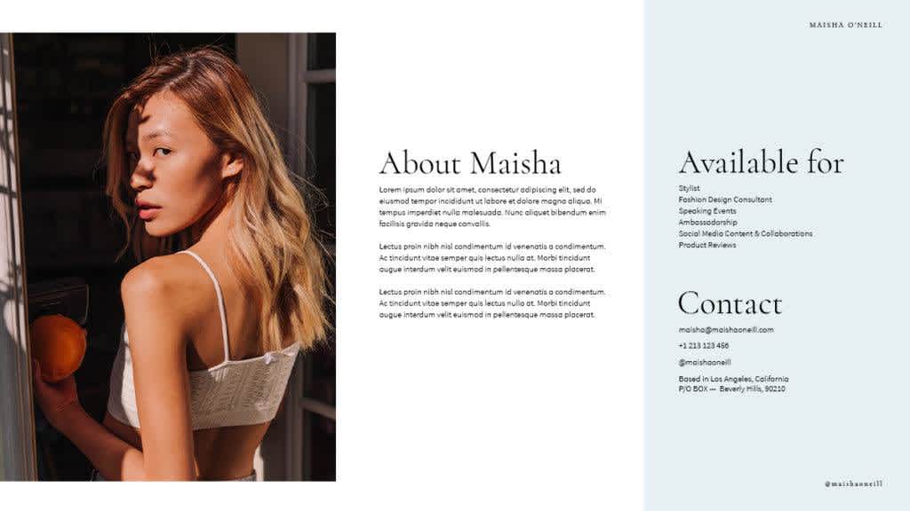 Having a media kit is one of the best ways to showcase how serious you are about your work