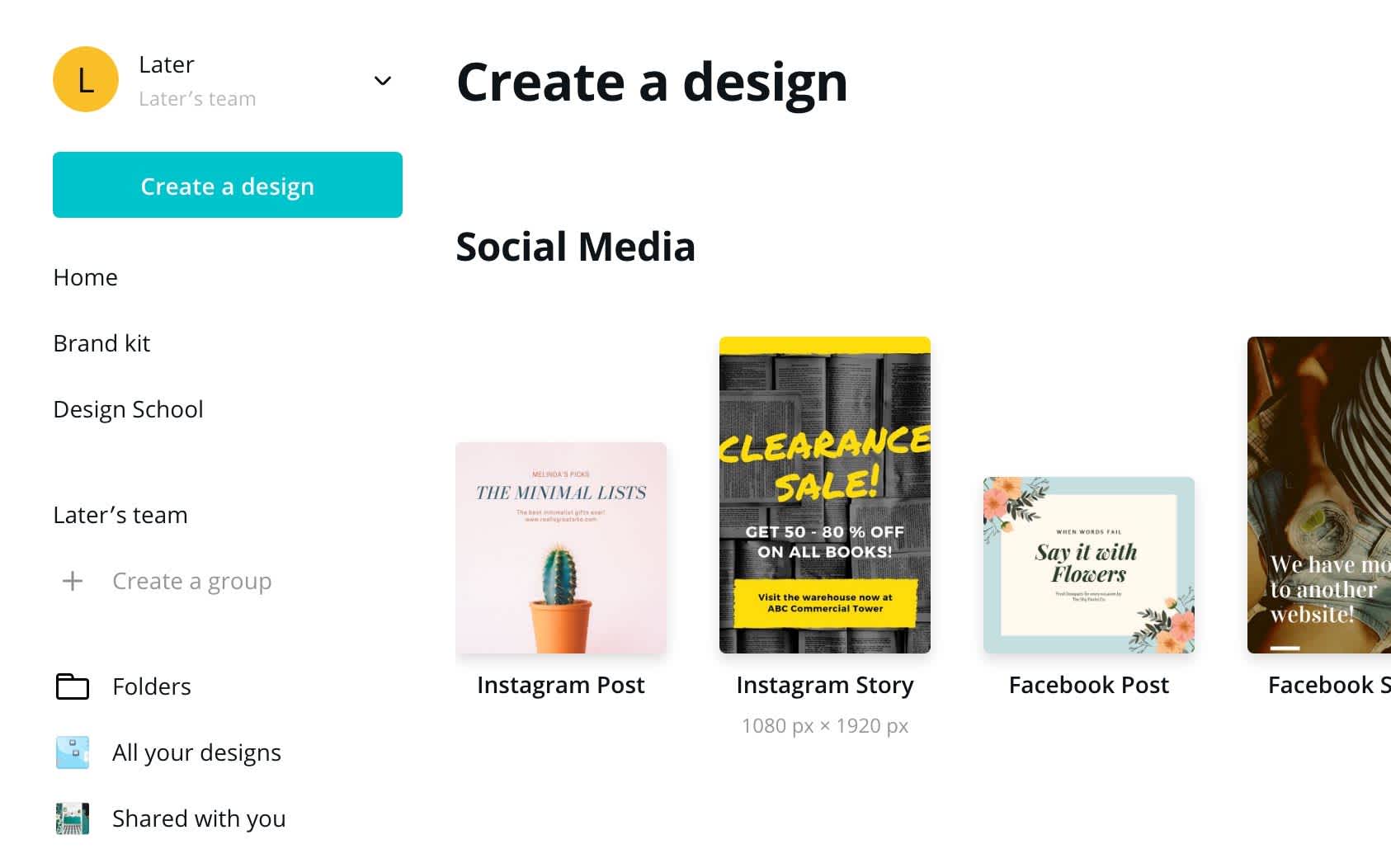 Canva for Customizable Templates to Match Your Brand Aesthetic