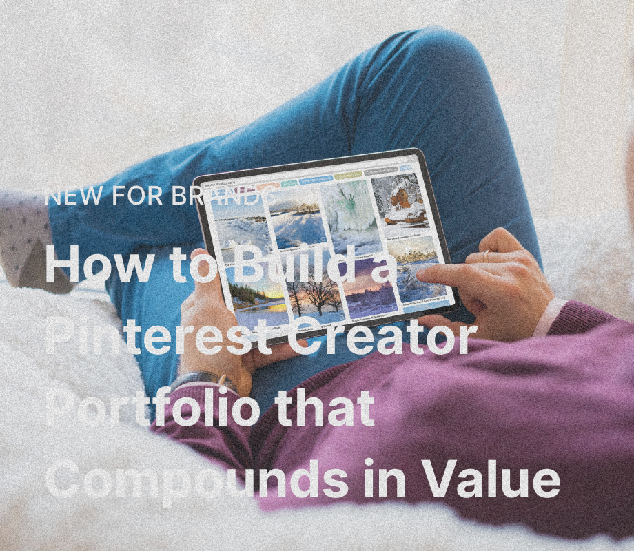 How to Build a Pinterest Creator Portfolio that Compounds in Value
