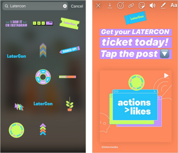 Add Text, Brush Strokes, GIFs, and Instagram Stickers