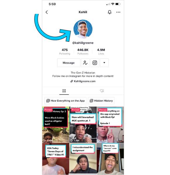 tiktok bio