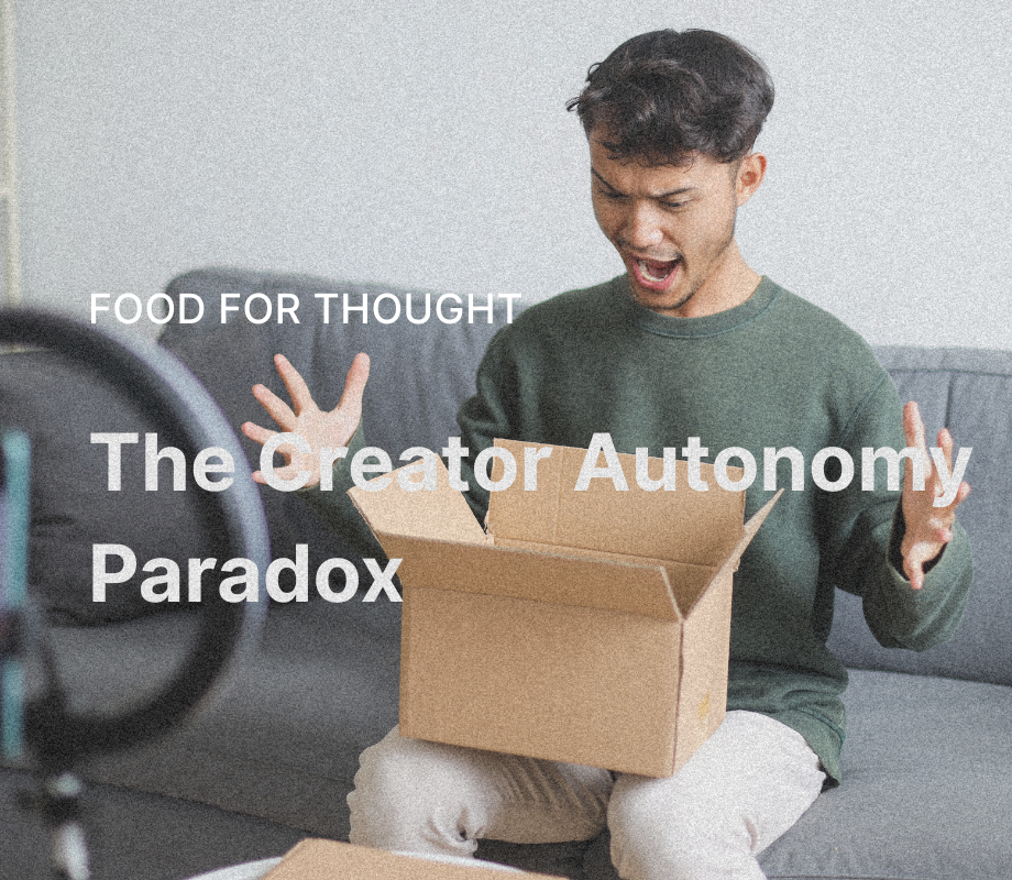 The Creator Autonomy Paradox