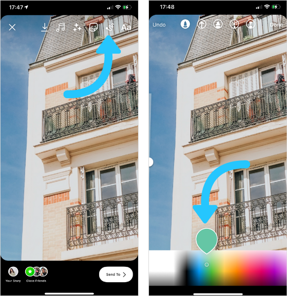 Access a Full Color Swatch for Your Instagram Stories