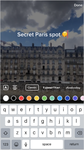 Use keyboard to type something anywhere on the screen.