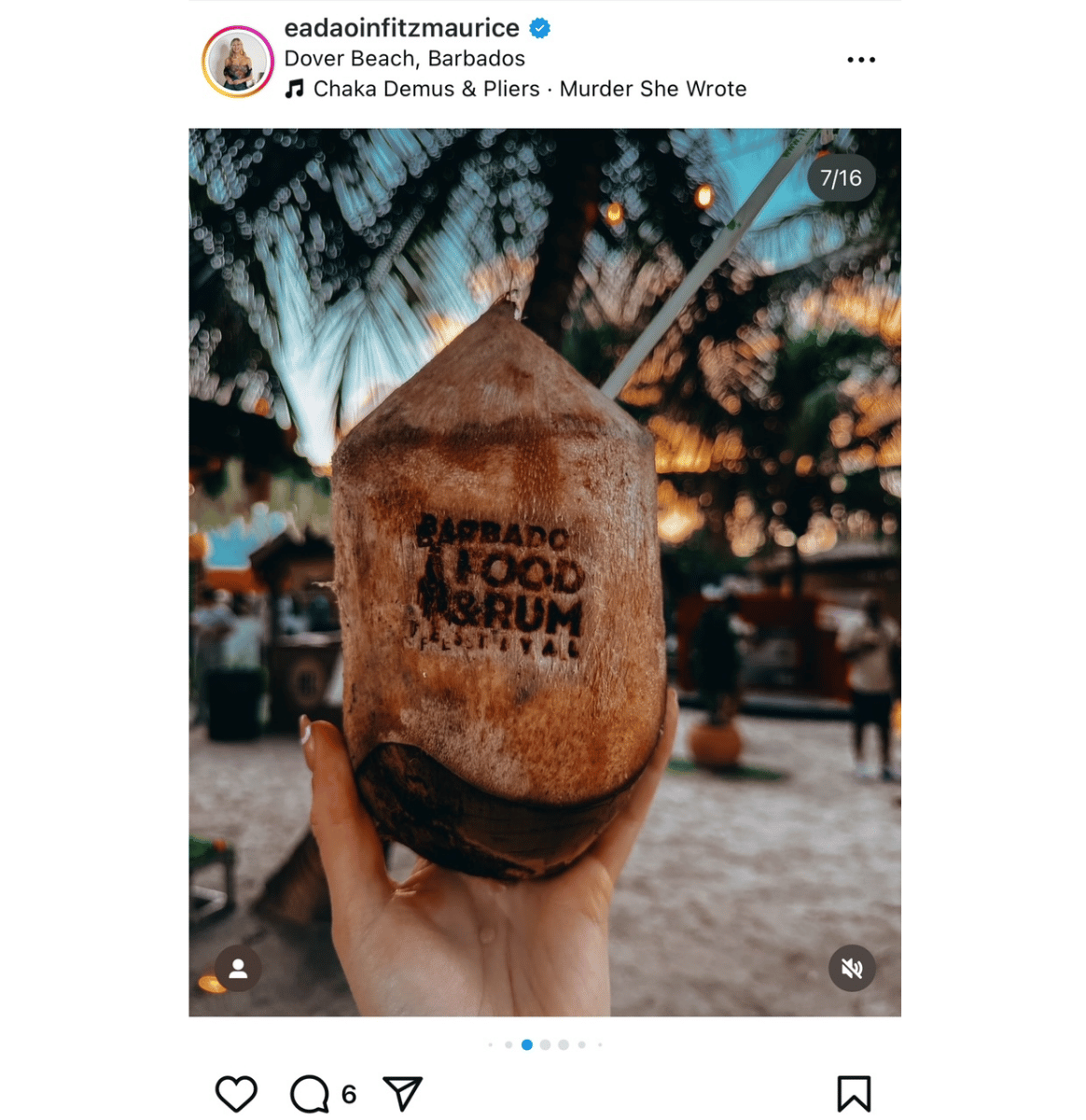 Creato Eadaoin Fitzmaurice tags dover beach Barbados in post location on Instagram