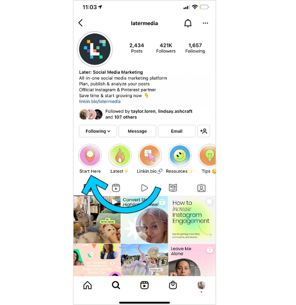 instagram stories highlights