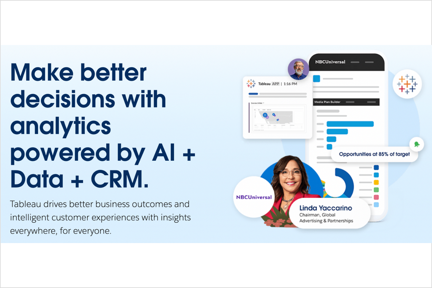 Screenshot from Salesforce Tableau homepage