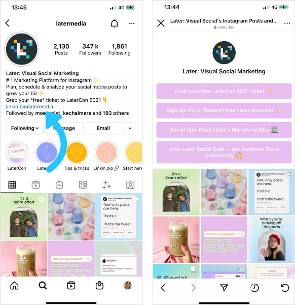 hwo to add link to instagram story