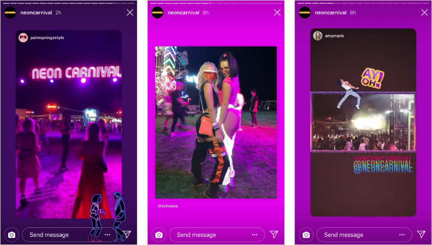  Neon Carnival, the sister event to Coachella, the festival organizer made sure to post a ton of user-generated content from the event!