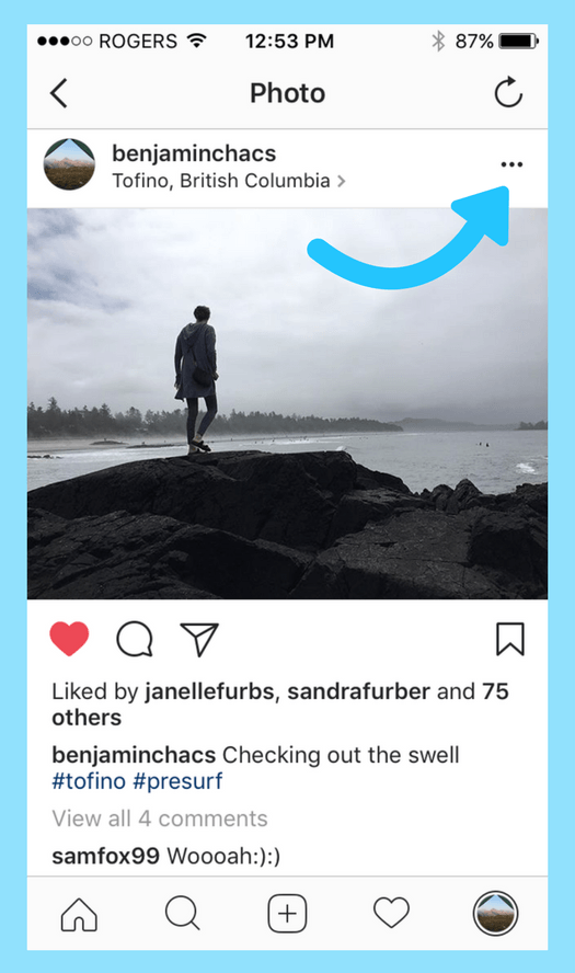 how to hide post from someone on instagram