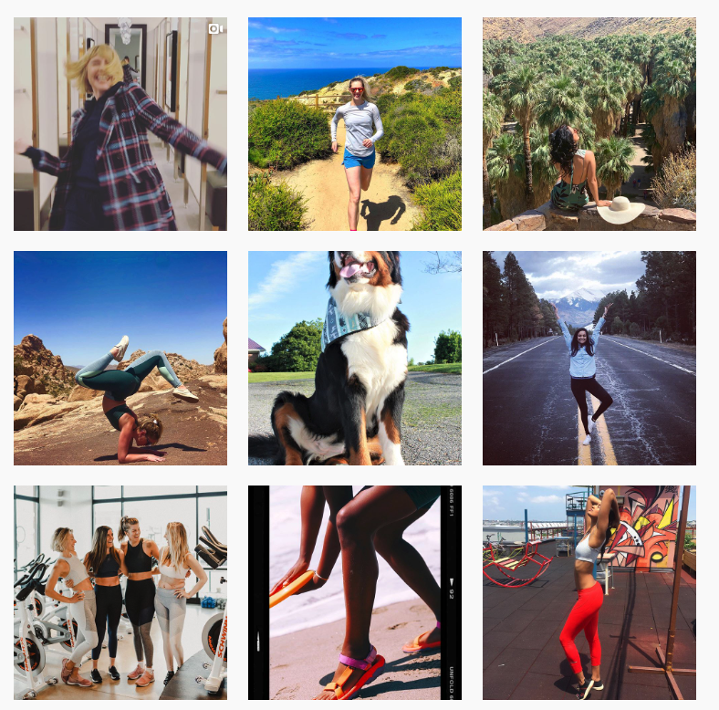 The brand UGC is seriously inspiring and encourages followers to get moving and have some fun.