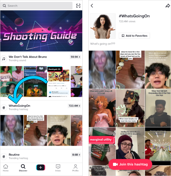 TikTok Discover Page