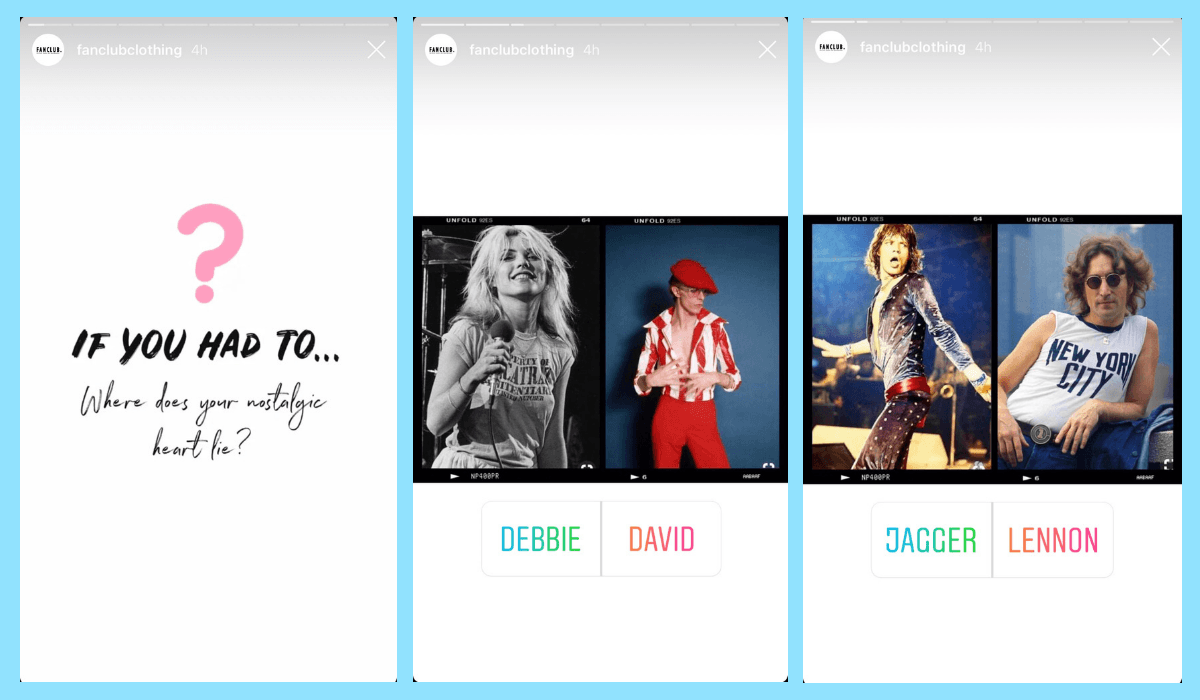 Entertaining followers with Instagram Stories Polls.