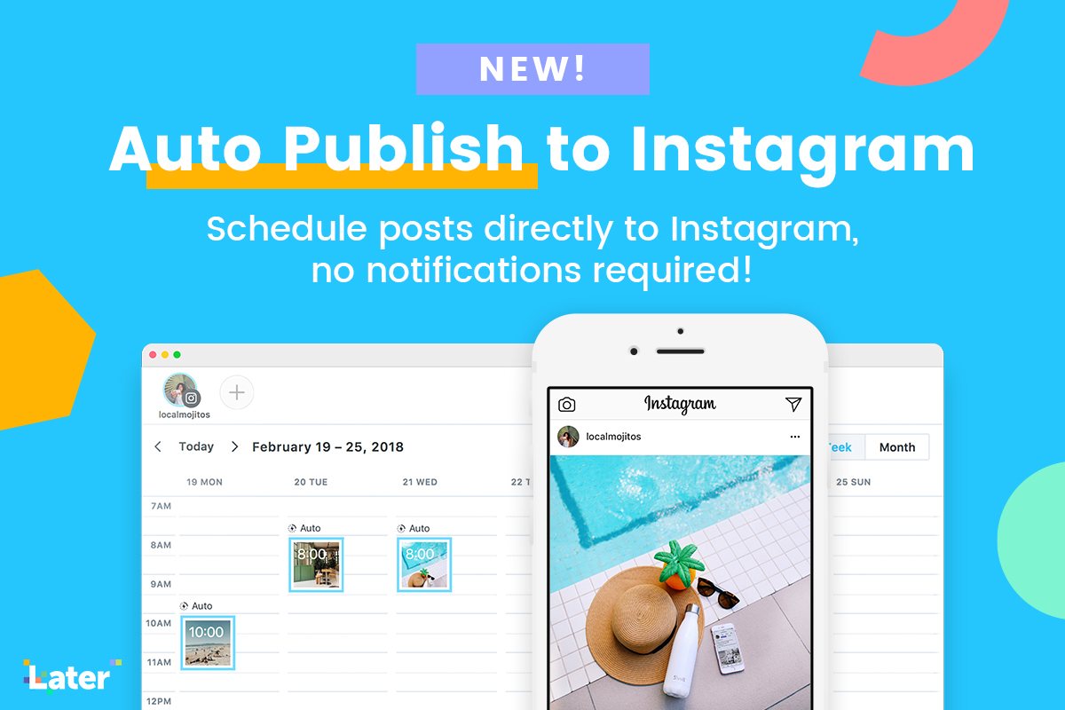 Schedule Posts Automatically To Instagram With Later!