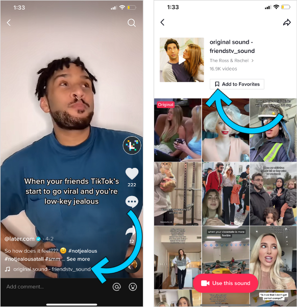 adding a tiktok sound to tiktok favorites