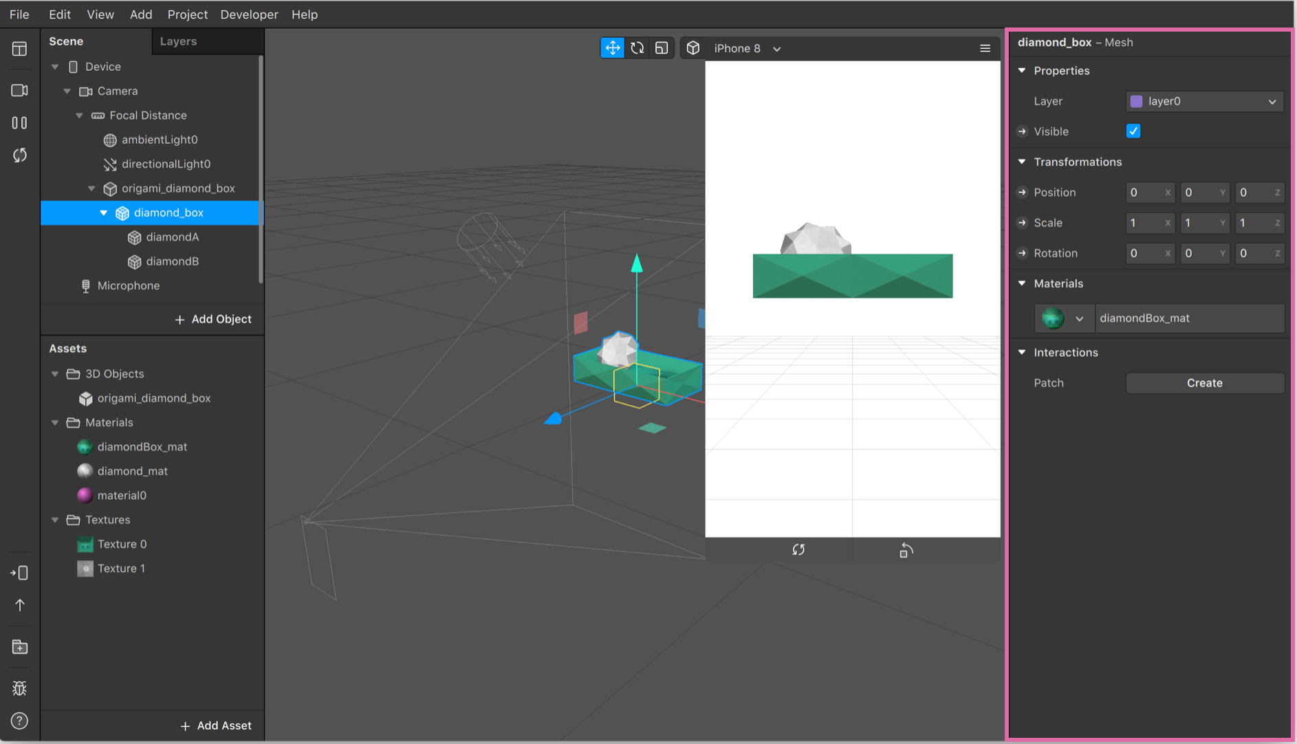 use materials studio files in diamond