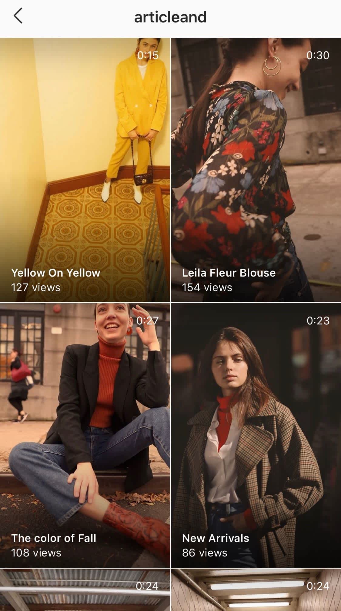 The clothing store ArticleAnd has gone all-in on IGTV, a new platform to show off new arrivals, color collections, and outfits.