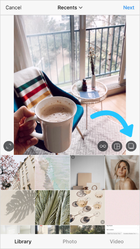 how to write and post on instagram