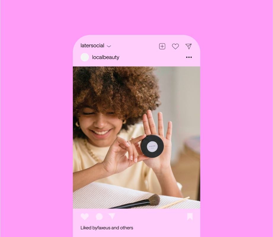 Gen Z creator on pink background