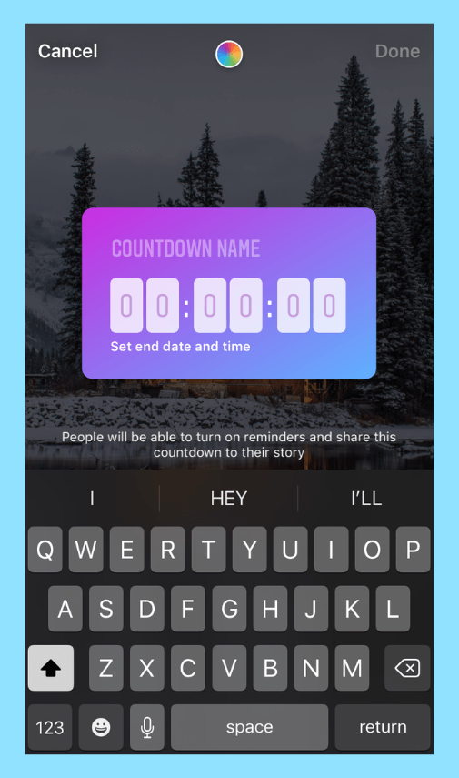 How To Use The Countdown Sticker For Instagram Stories