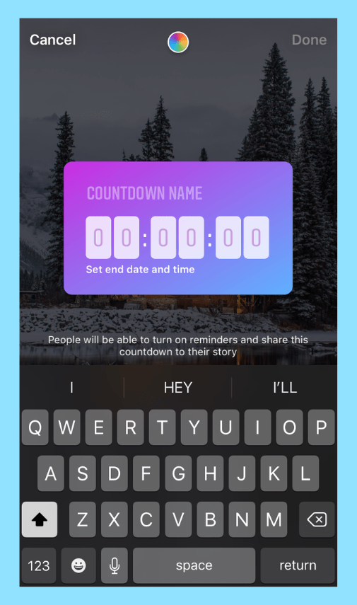 how-to-use-the-countdown-sticker-for-instagram-stories