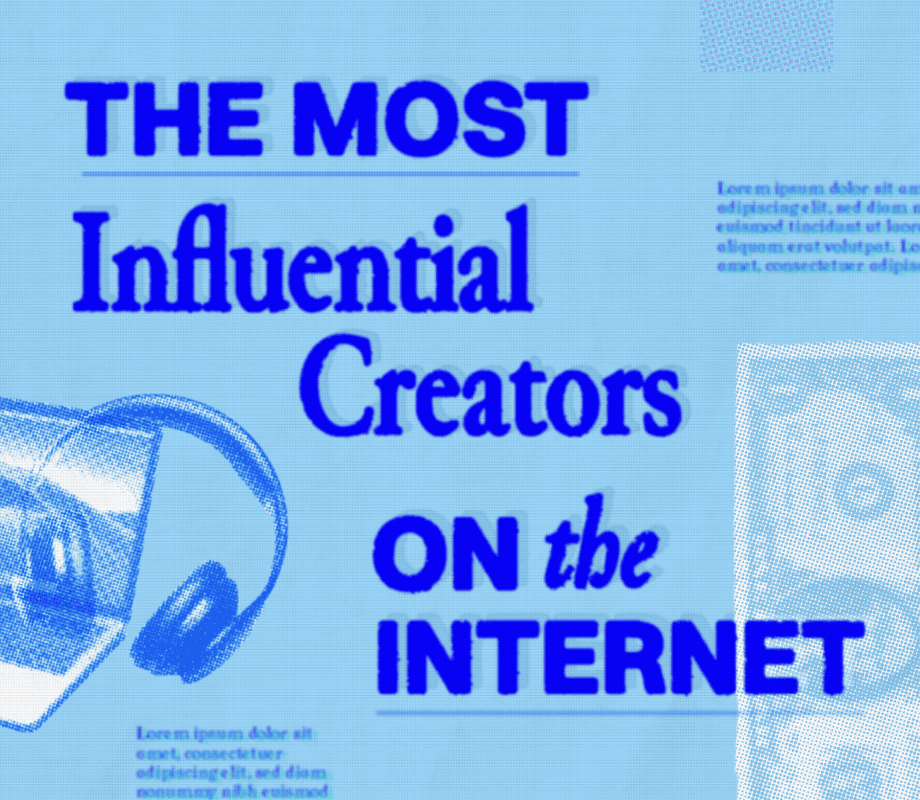 Horizontal share image the 5 most influential creators on the internet