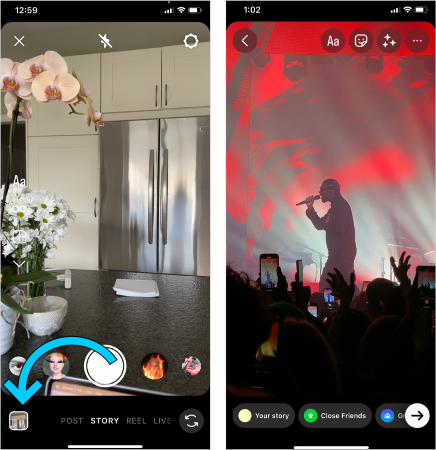 How To Add Music to Instagram Stories — Step 1