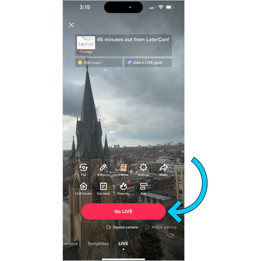 A step-by-step guide on how to go live on TikTok - go live 