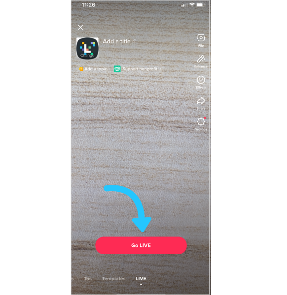 how to go live on tiktok android